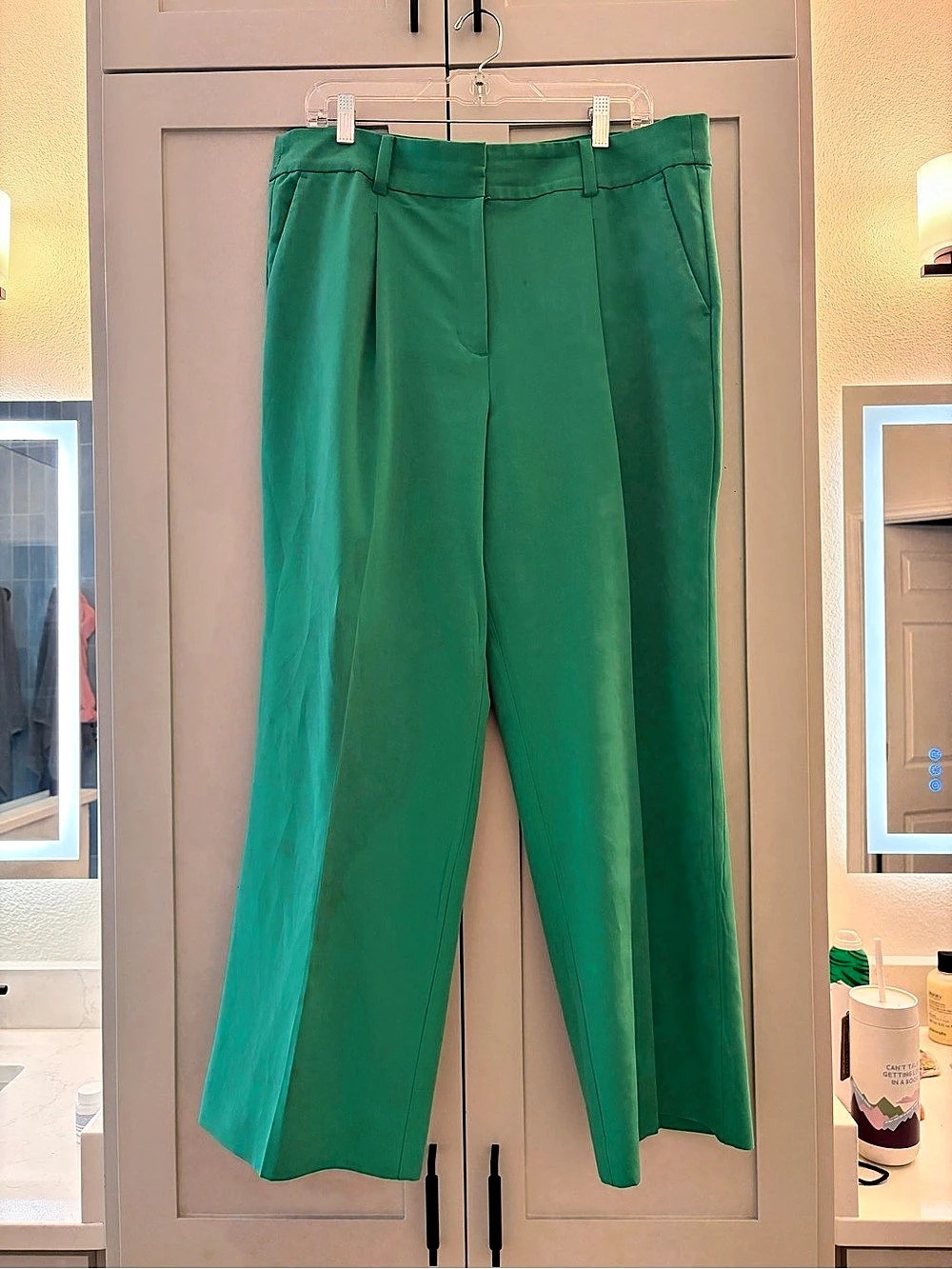 LOFT Green Wide Leg Trousers 16P